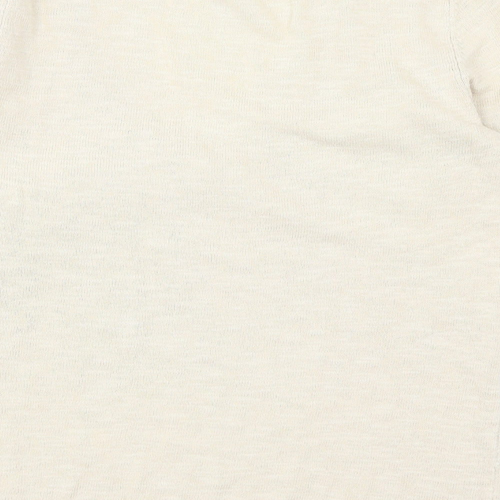 Womens UK Size S Lands End Beige Pullover Jumper