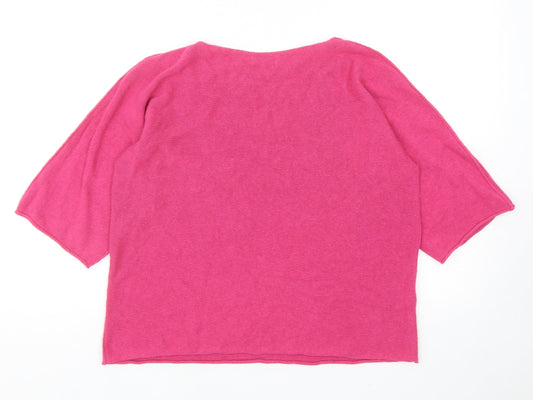 Womens UK Size M Amanti Pink Pullover Jumper