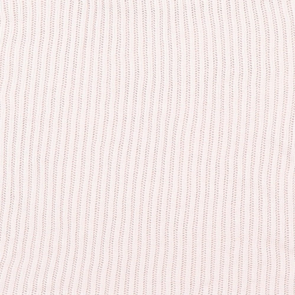 Womens UK Size S Cooperative Pink Basic T-Shirt