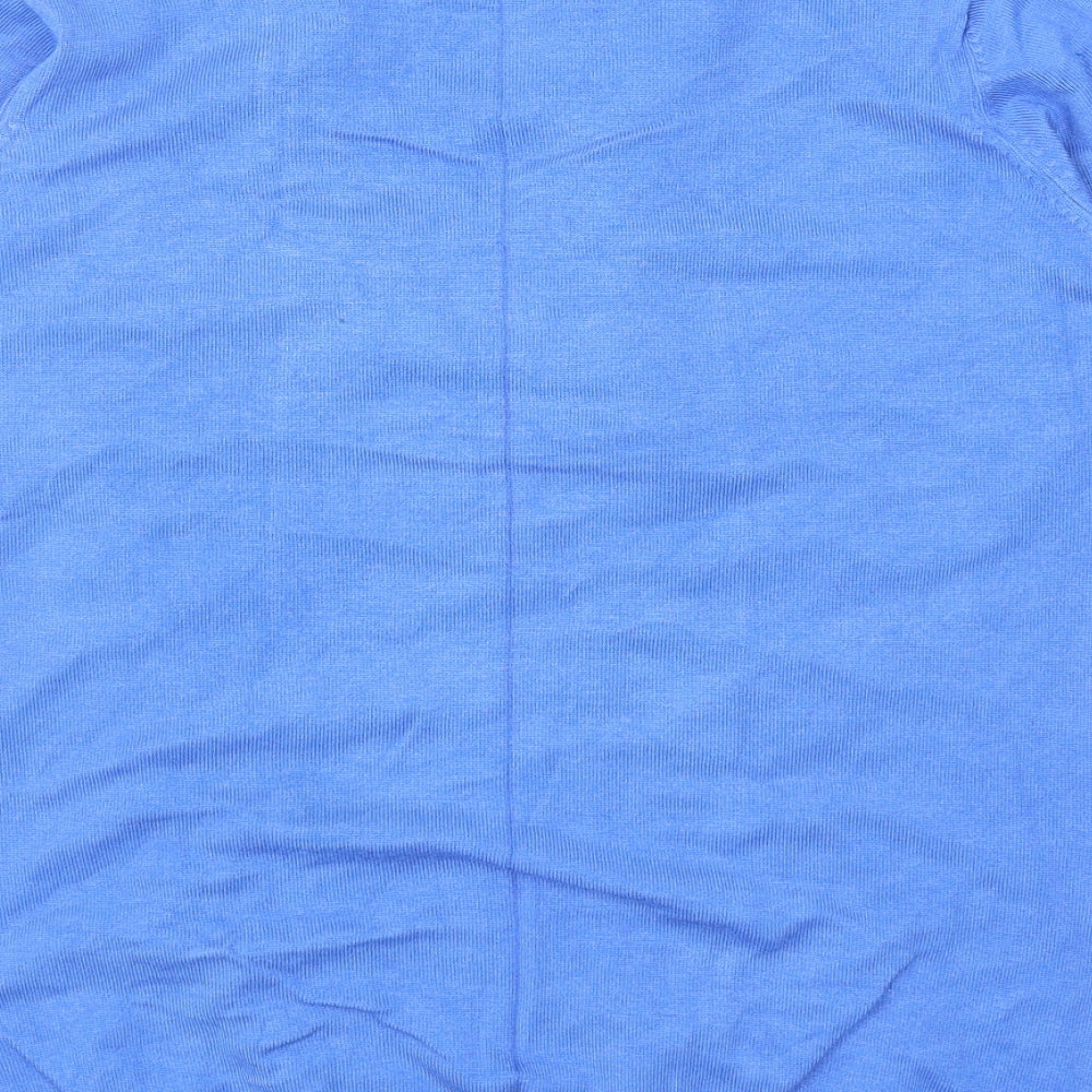 Womens UK Size M EWM Blue Cardigan Jumper