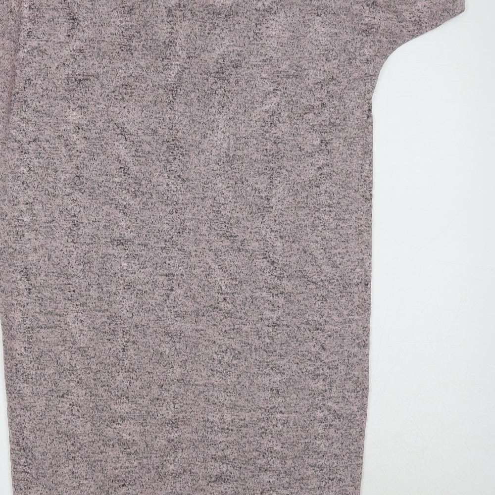 Apricot Womens Purple Cotton T-Shirt Dress Size 10 Crew Neck Pullover