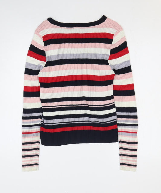 Womens UK Size L H&M Multicoloured Pullover Jumper