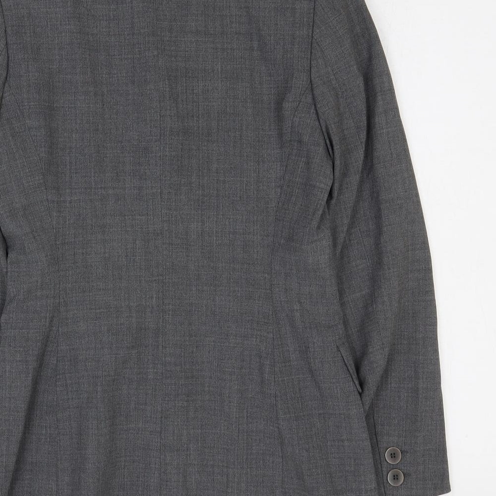 Mexx Womens Grey Polyester Jacket Suit Jacket Size 8