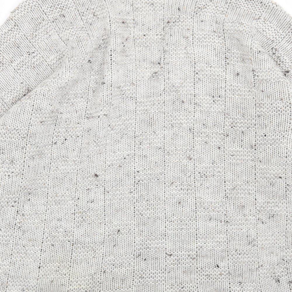 Womens UK Size 12 Miss Selfridge Grey Cardigan Jumper