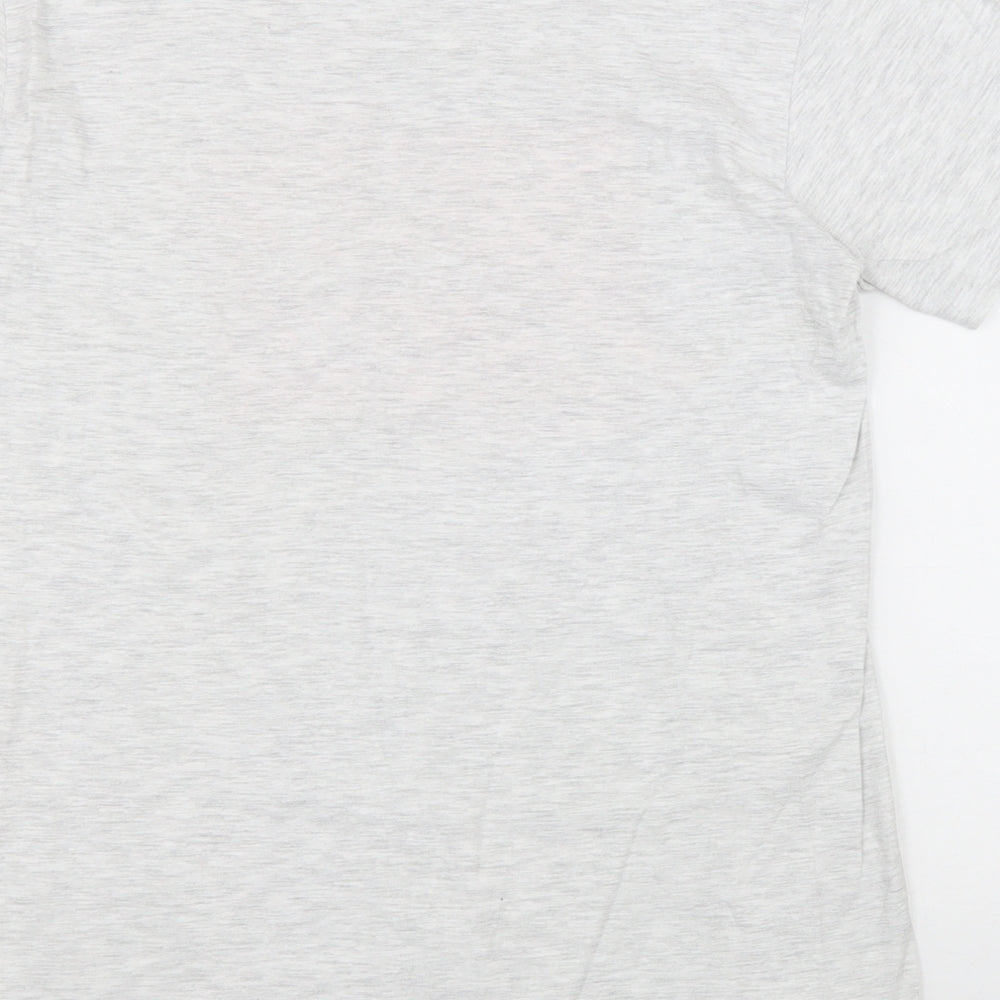 B&C Womens Grey Cotton Basic T-Shirt Size M Round Neck - Peace Solidarity