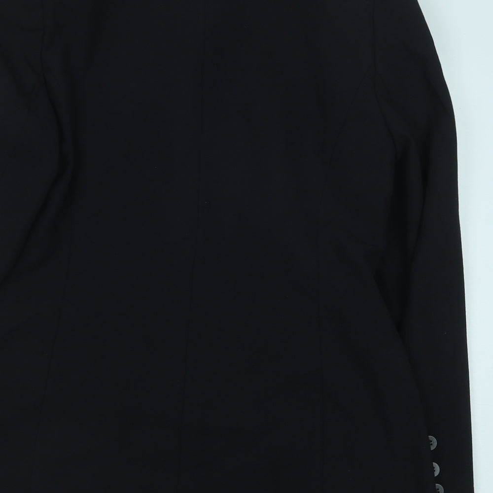 NEXT Womens Blue Polyester Jacket Suit Jacket Size 12