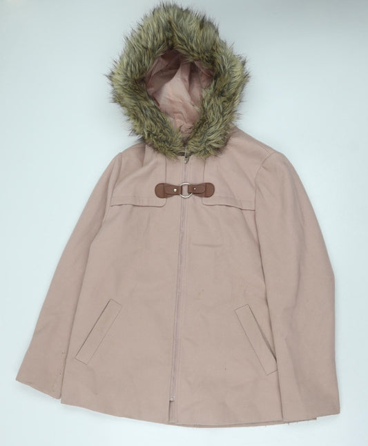 Womens UK Size 14 Primark Pink Parka Coat