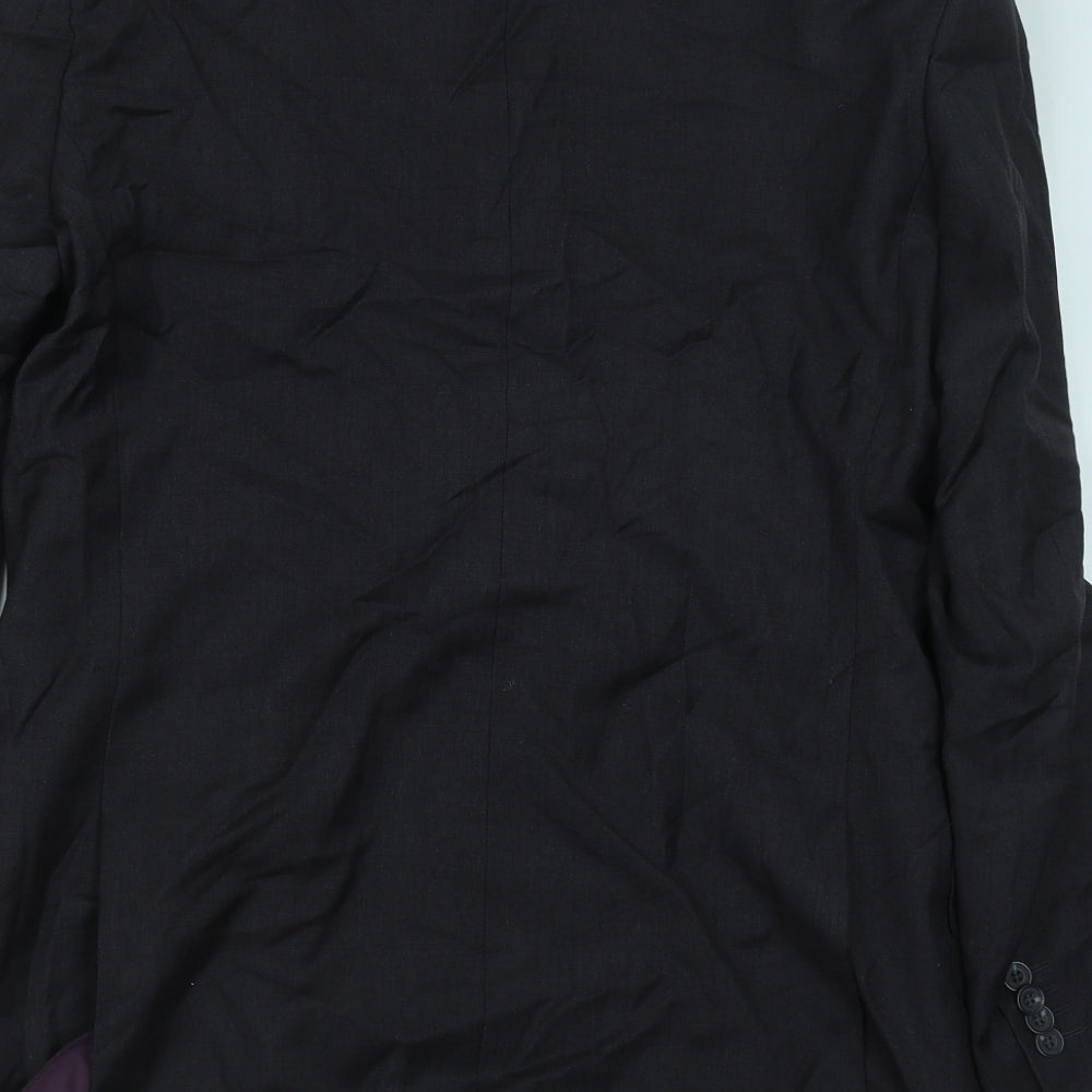 Mens UK Size 39 Preworn Regular Grey Suit Jacket