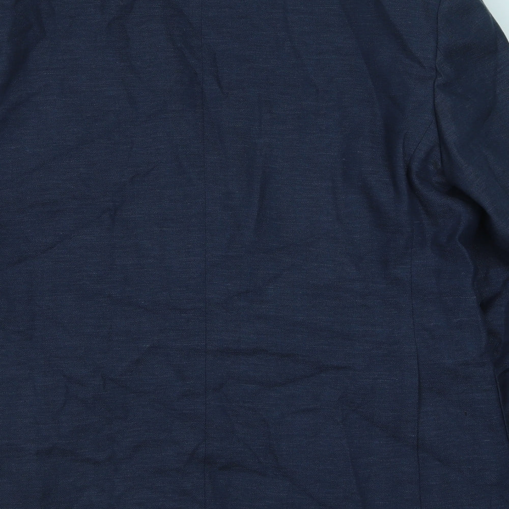 Mens UK Size 42 Marks and Spencer Regular Blue Suit Jacket