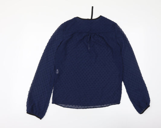 Womens UK Size 6 Atmosphere Blue Basic Blouse