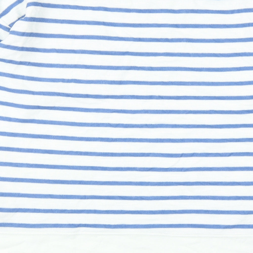 Gap Womens Blue Striped Cotton Pullover Sweatshirt Size S Pullover