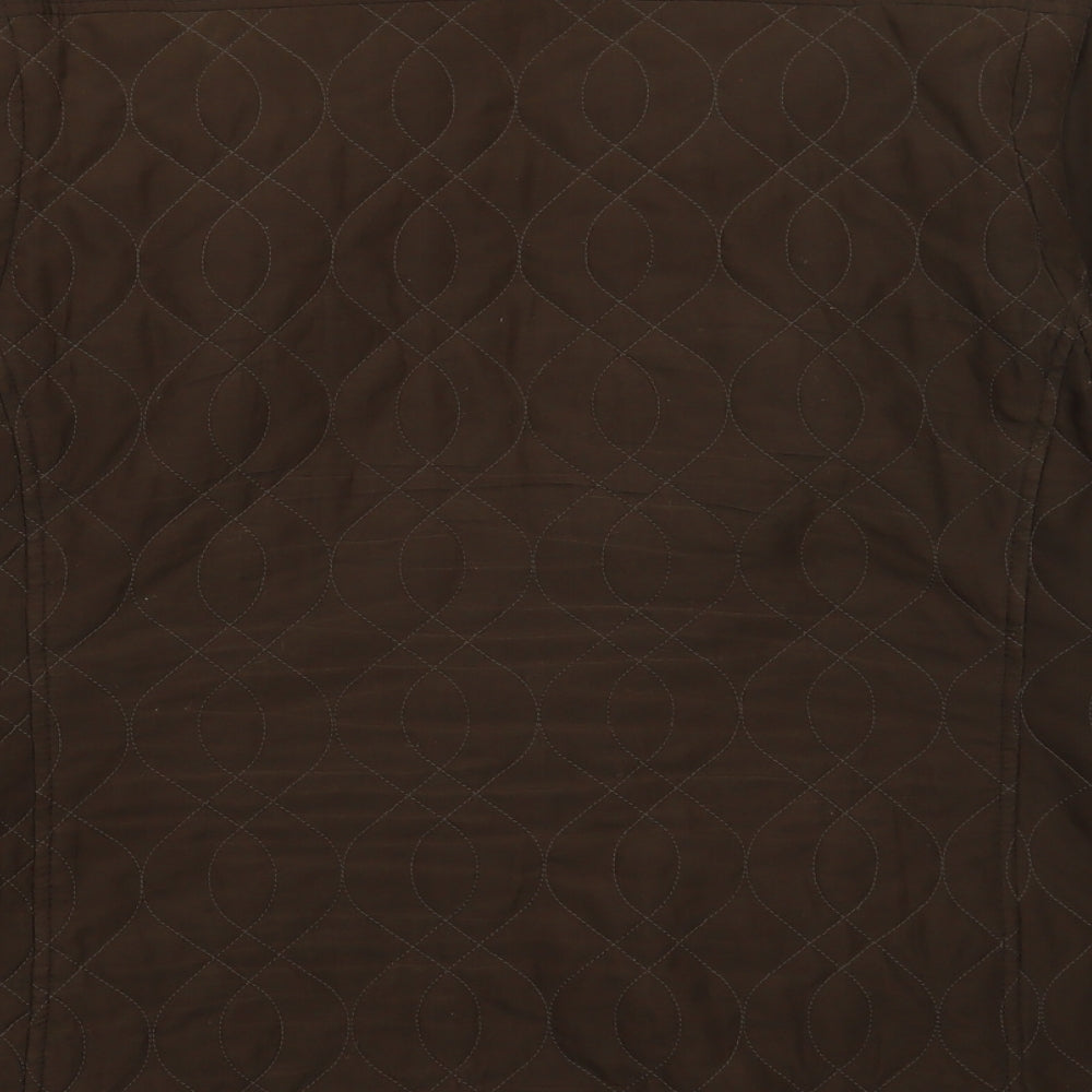 Klass Womens Brown Jacket Size L Zip