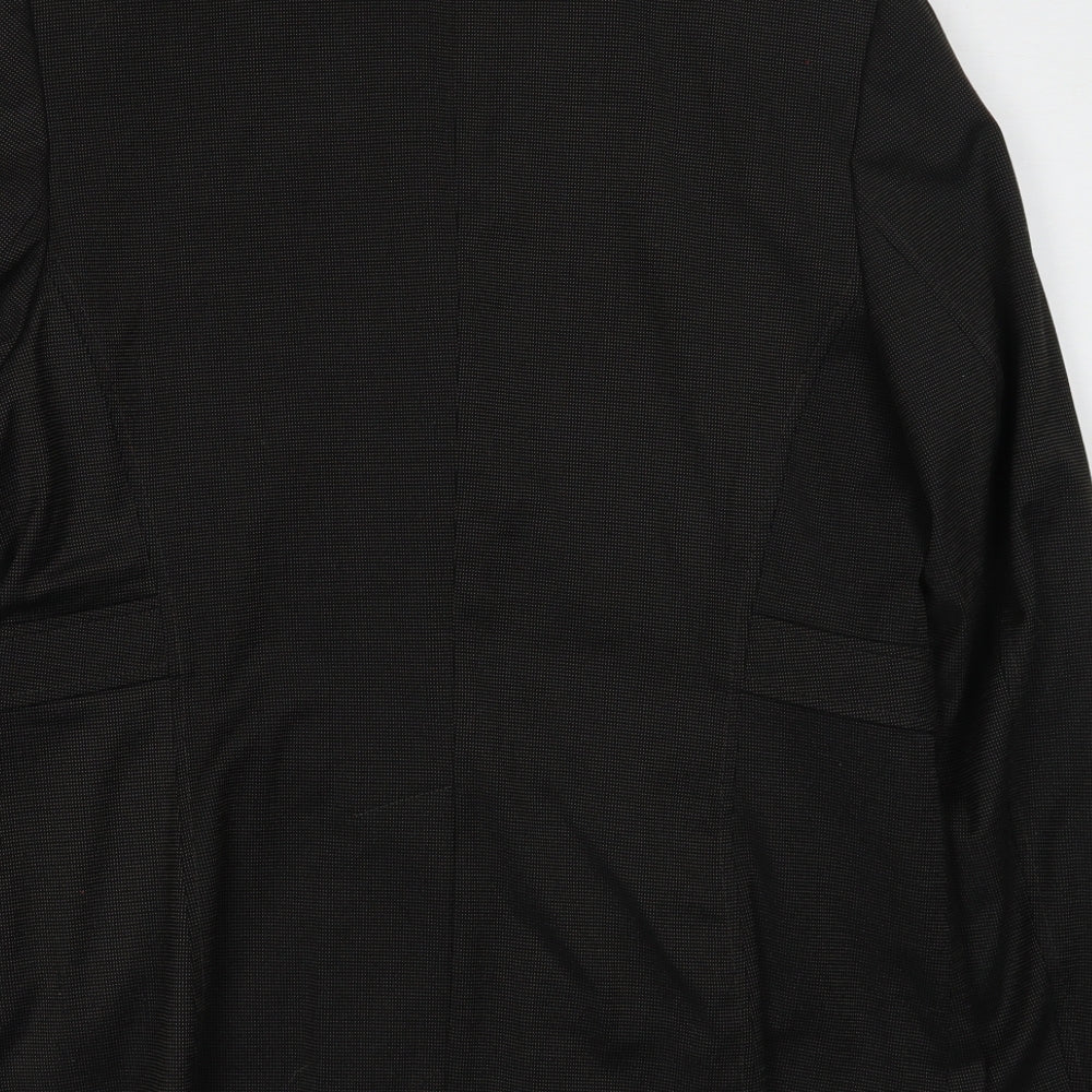 Olsen Womens Black Polyester Jacket Suit Jacket Size 14