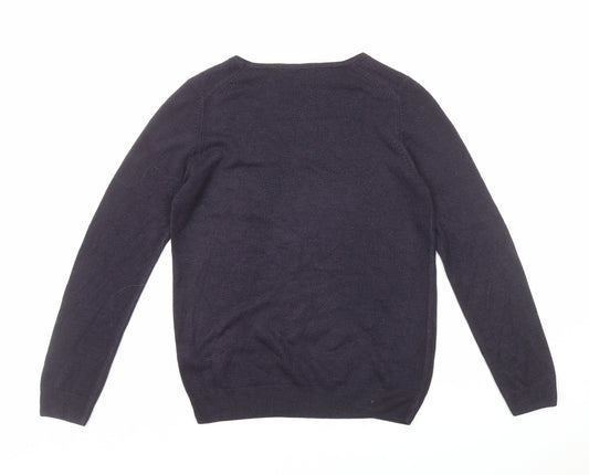Womens UK Size 10 Marks and Spencer Blue Pullover Jumper
