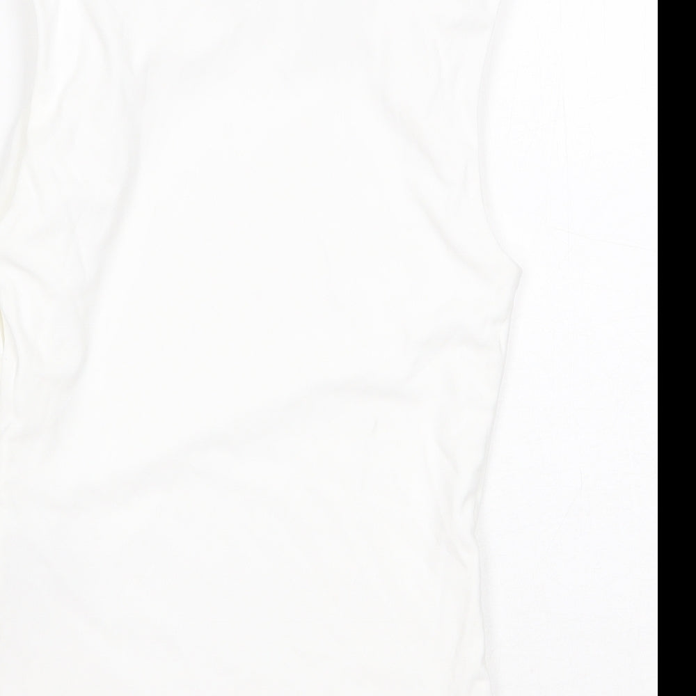 Womens UK Size XS Zara White Basic Blouse