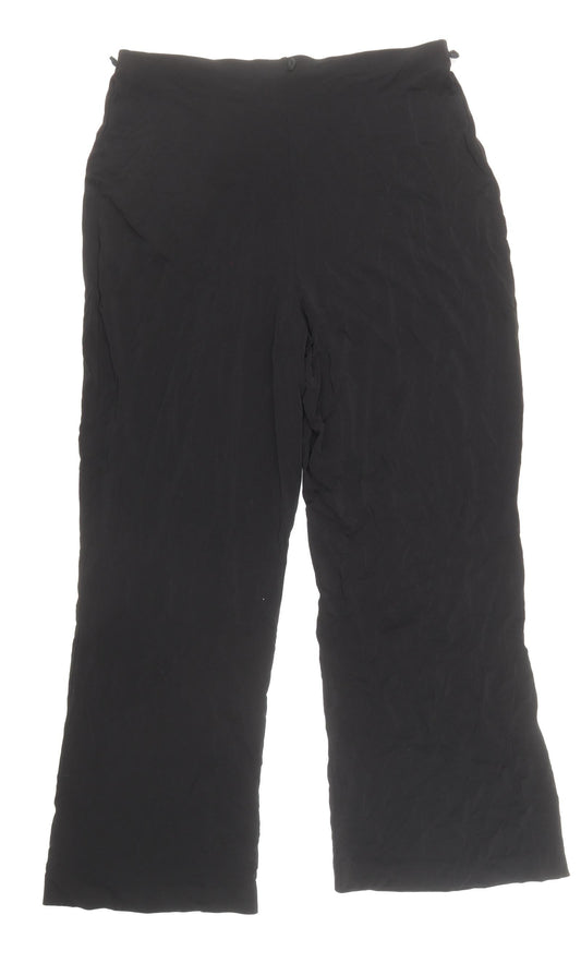 Womens UK Size 12 Marks and Spencer Regular Fit Black Trousers