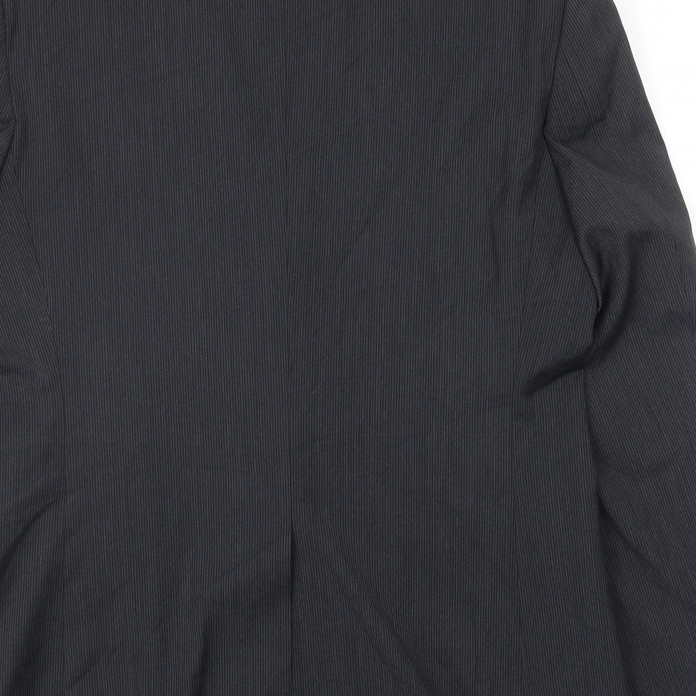 Vivaldi Mens Grey Polyester Jacket Suit Jacket Size 36