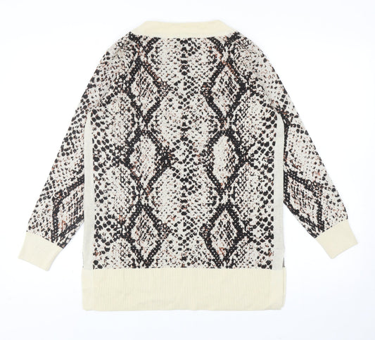 Womens UK Size 6 River Island Beige Pullover Jumper