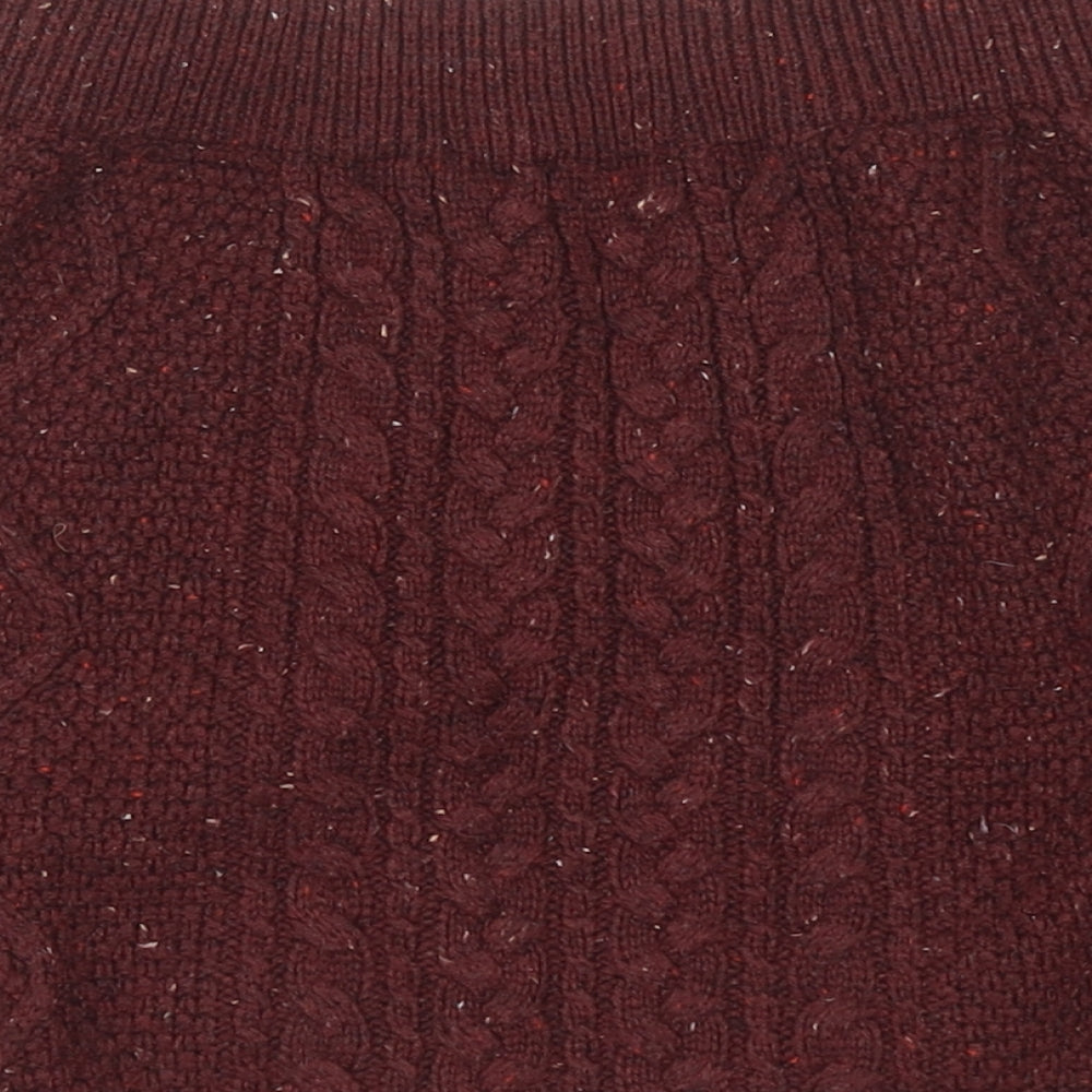 Atmosphere Womens Red Geometric Acrylic Bandage Skirt Size 8