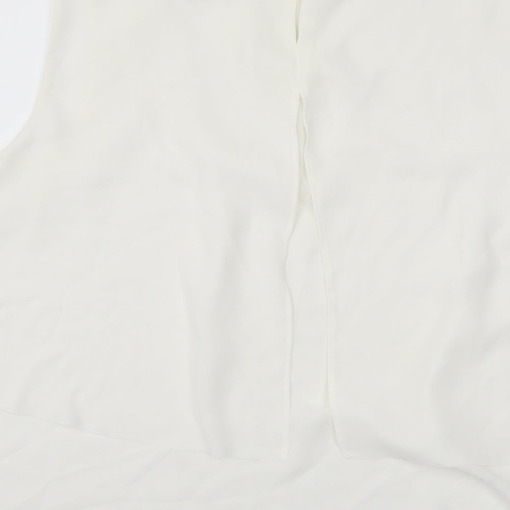 Womens UK Size L Mango Ivory Basic Tank