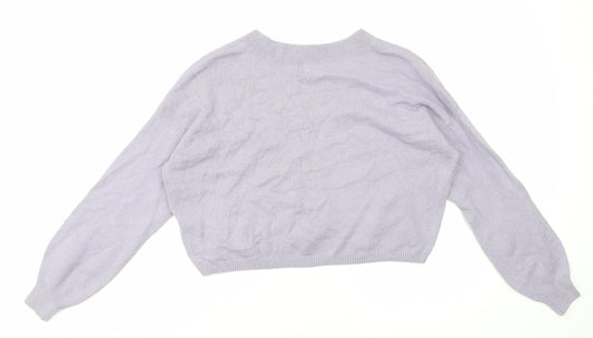 Womens UK Size S Hollister Purple Pullover Jumper