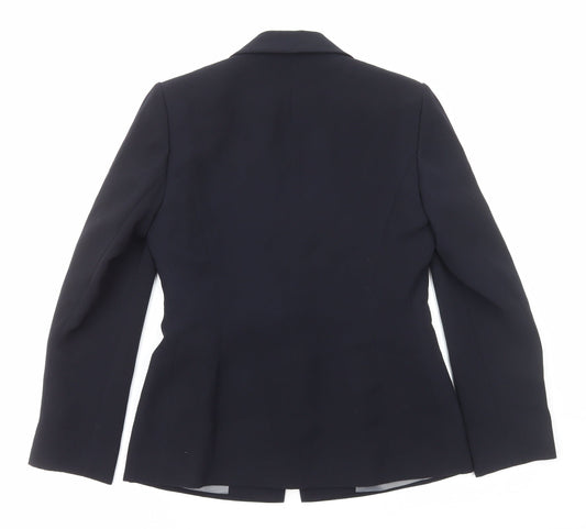 Principles Womens Blue Polyester Jacket Suit Jacket Size 8