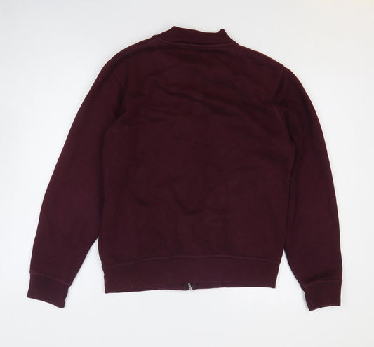Mens UK Size S Burton Purple Full Zip Sweatshirt