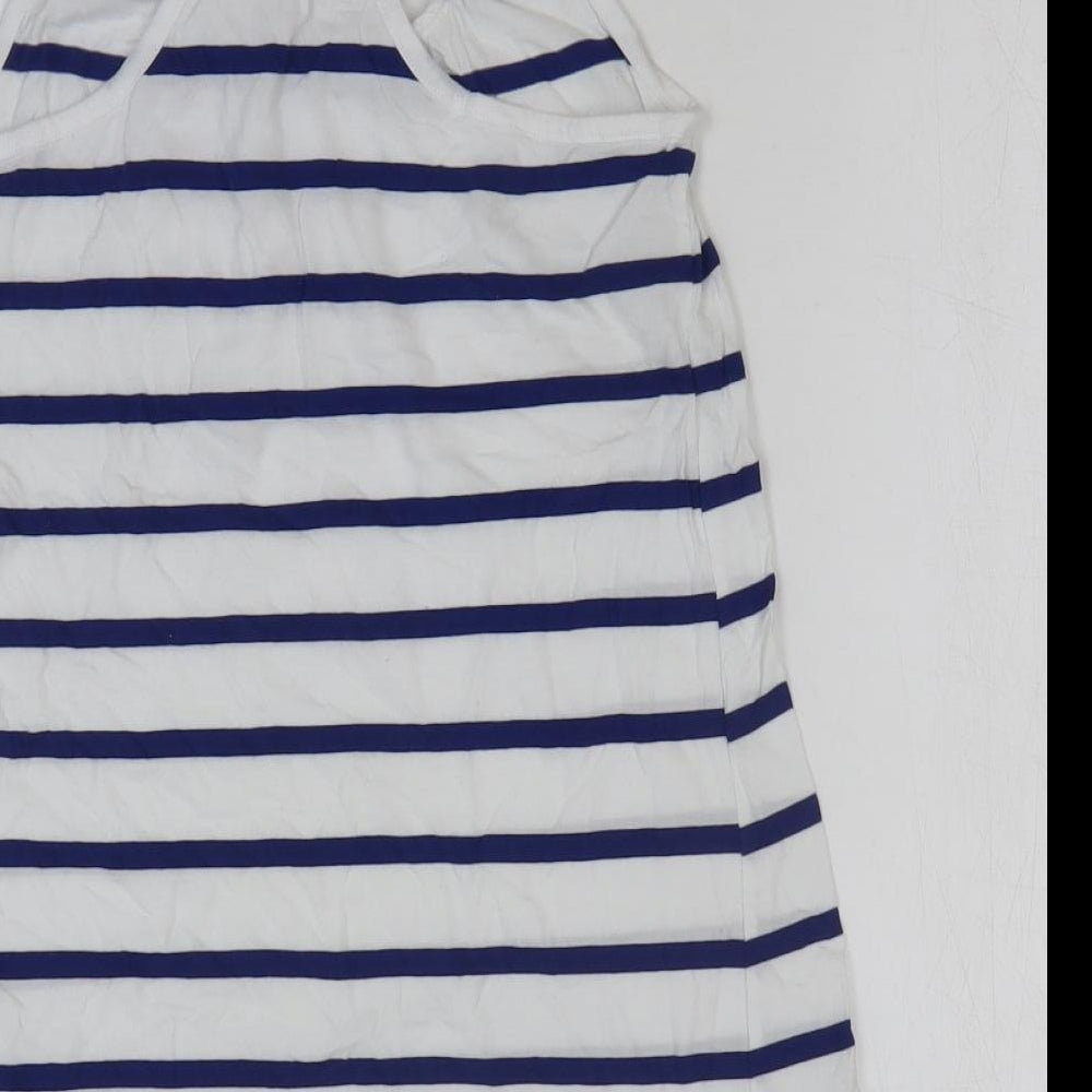 Womens UK Size 4 H&M White Basic Tank