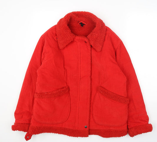 Womens UK Size 10 New Look Red Jacket
