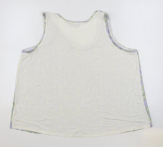 Womens UK Size 20 Marks and Spencer Multicoloured Basic Tank