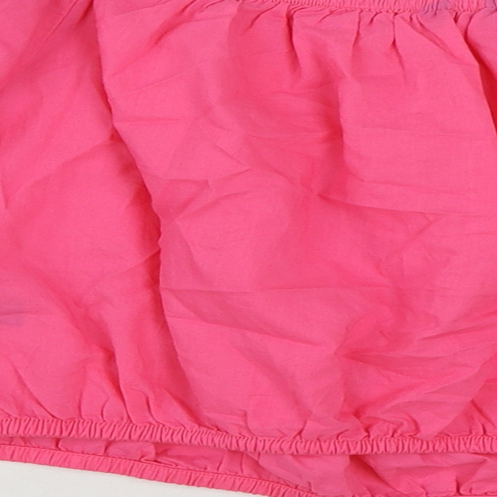 Womens UK Size 18 Marks and Spencer Pink Cropped Blouse