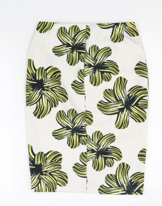 Atmosphere Womens Multicoloured Geometric Polyester Straight & Pencil Skirt Size 10