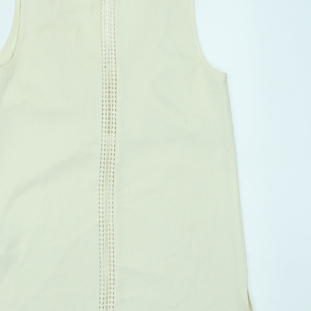 Womens UK Size 6 Warehouse Beige Basic Tank
