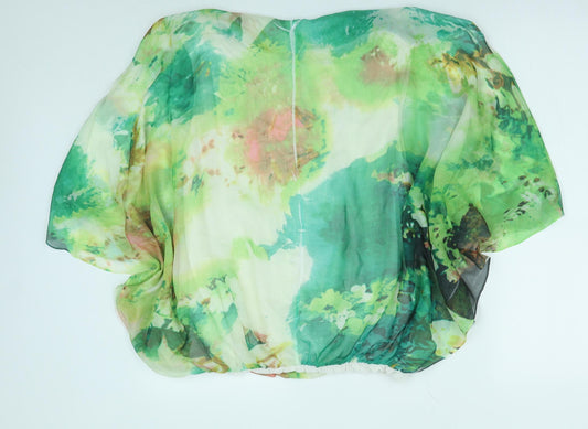 Womens UK Size M Klass Green Basic Blouse