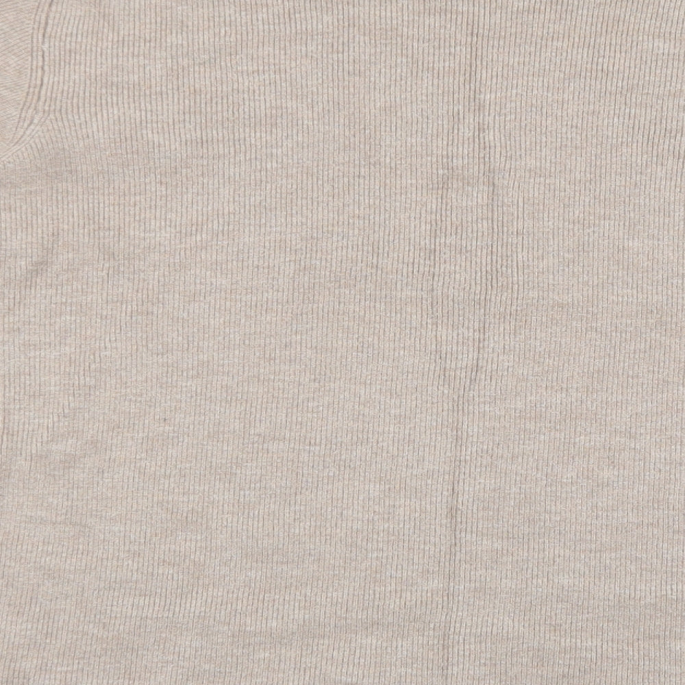 Womens UK Size XL Marks and Spencer Beige Pullover Jumper