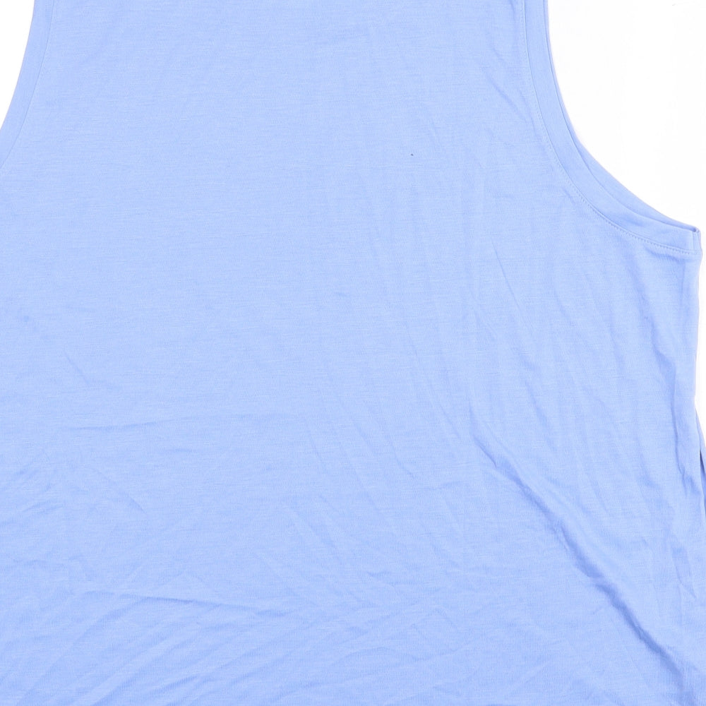 Womens UK Size 10 Marks and Spencer Blue Basic Tank