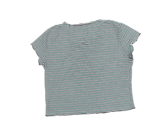 Womens UK Size S Cooperative Blue Basic T-Shirt