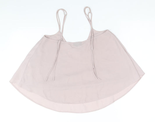 Womens UK Size 6 Topshop Purple Cropped Tank