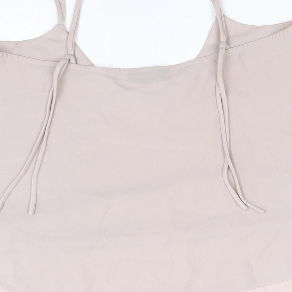 Womens UK Size 6 Topshop Purple Cropped Tank