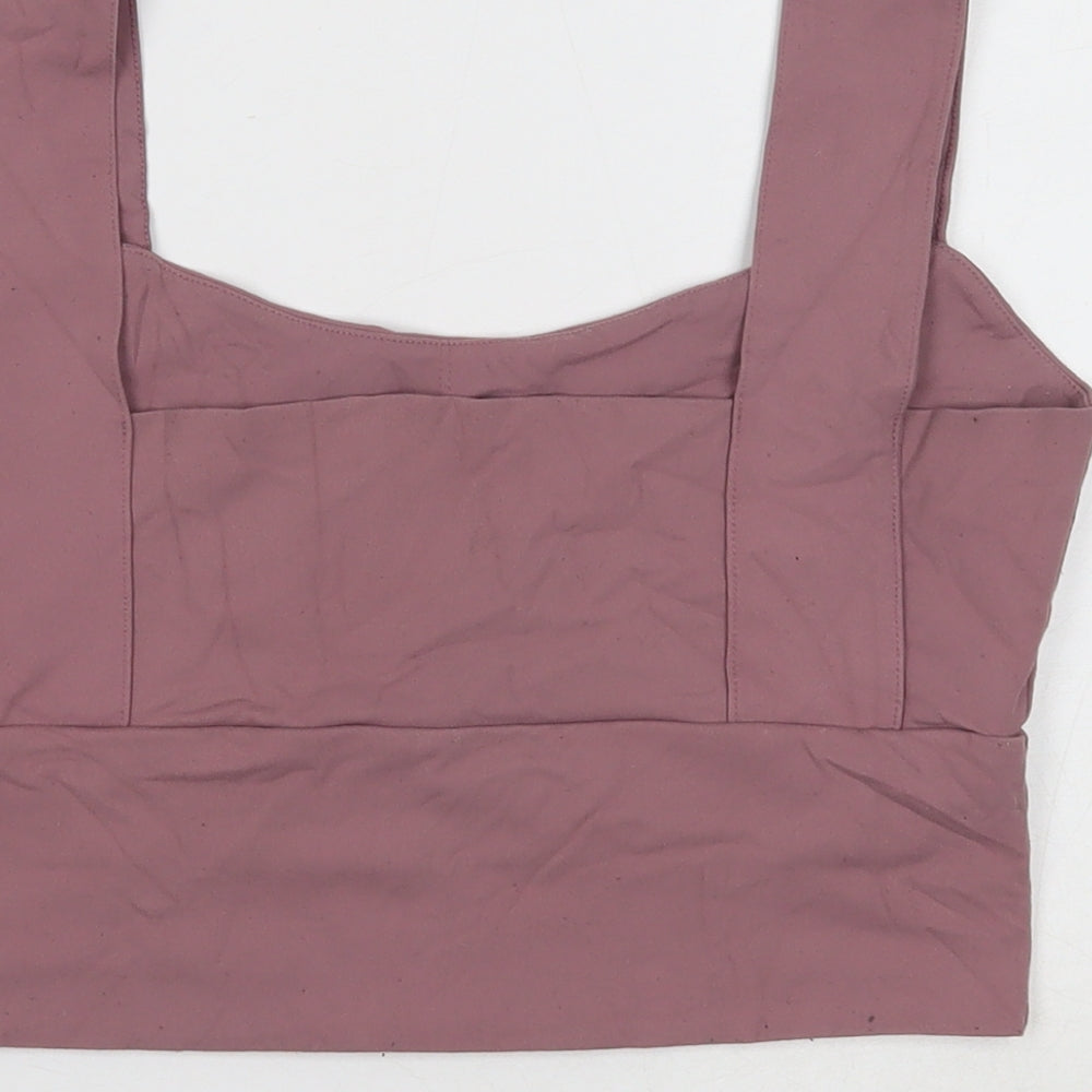 Womens UK Size XL Preworn Purple Cropped Tank