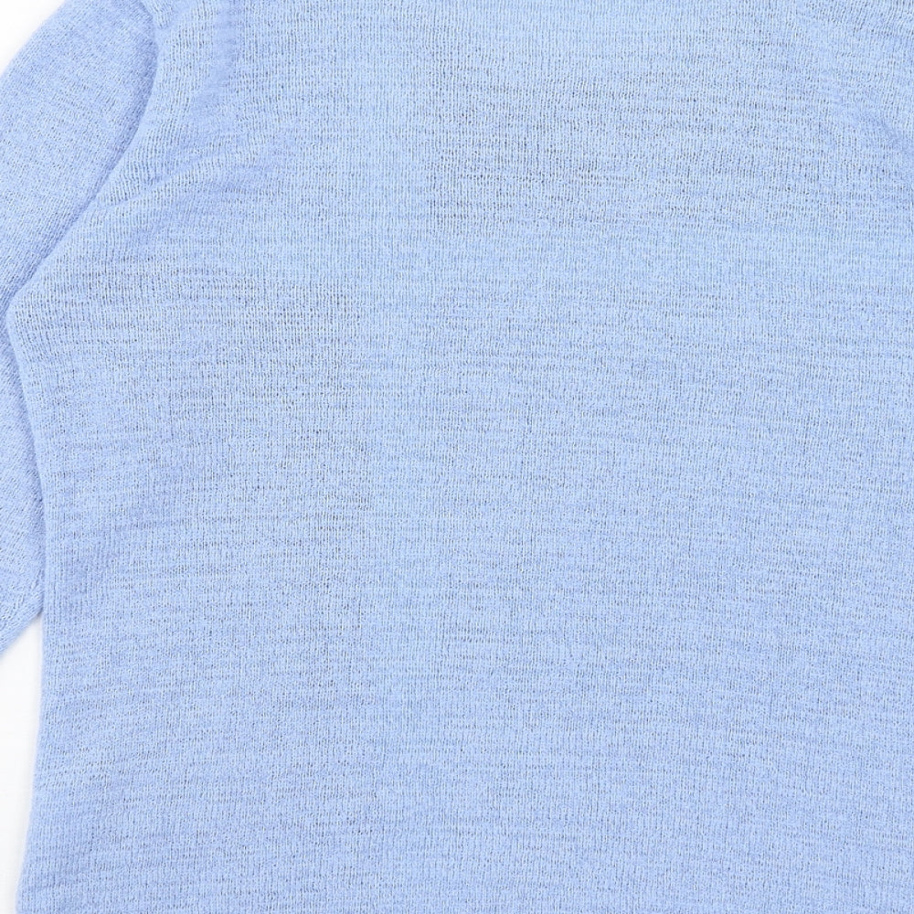 Womens UK Size S Mudflower Blue Pullover Jumper