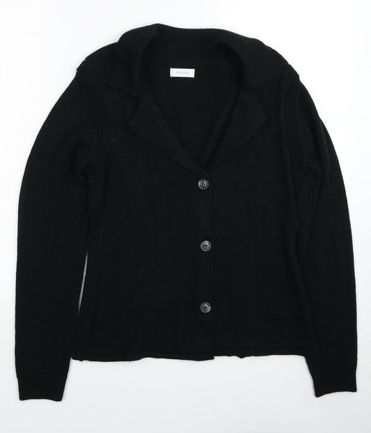 Womens UK Size One Size Kenar Black Cardigan Jumper