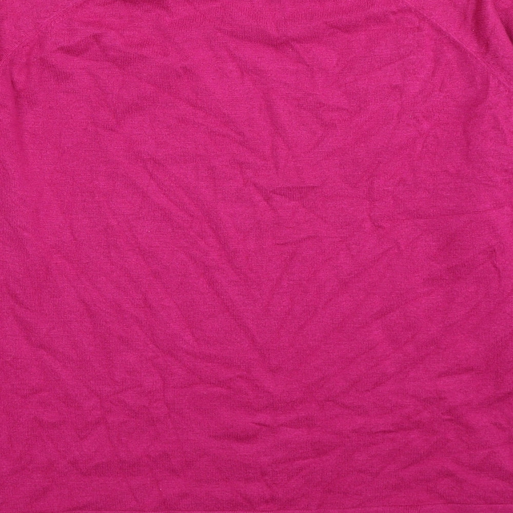 Womens UK Size 12 Preworn Pink Pullover Jumper
