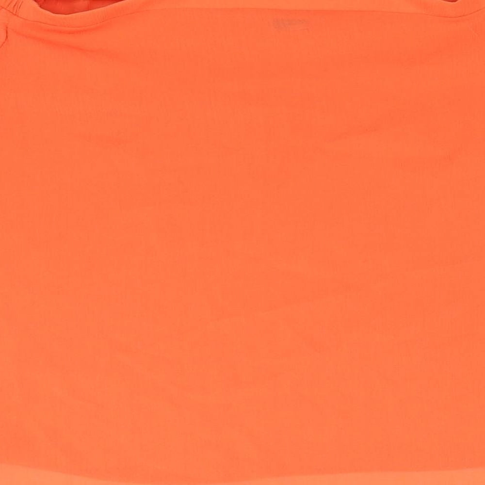 Womens UK Size 8 New Look Orange Basic Blouse