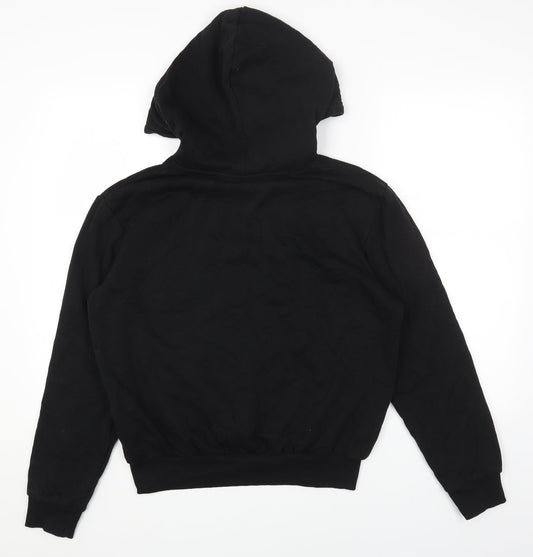 H&M Womens Black Cotton Pullover Hoodie Size S Pullover