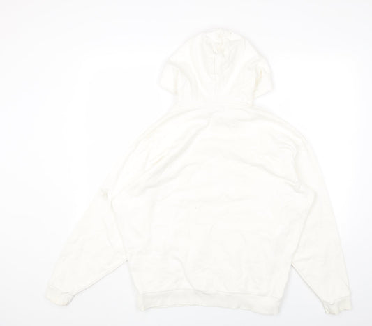 Womens UK Size XS ASOS White Pullover Hoodie