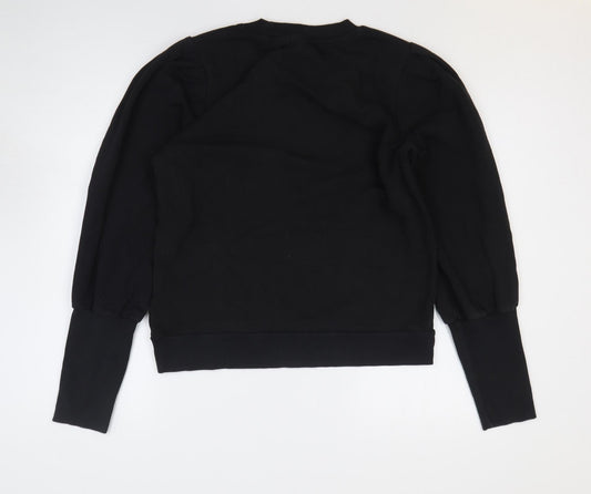 Womens UK Size M NEXT Black Pullover Sweatshirt