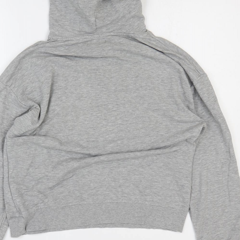 Womens UK Size S Brave Soul Grey Pullover Hoodie