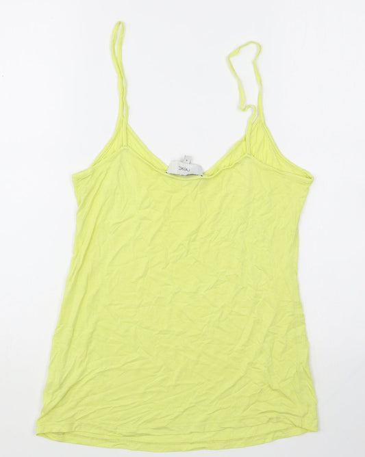 Womens UK Size 8 NEXT Yellow Basic Tank
