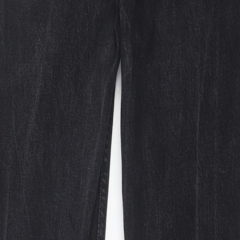 Denim & Co. Womens Black Cotton Skinny Jeans Size 6 Regular Button